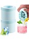 Cylinder Silicone Ice Cube Molds,Small Trays Easy-Release Cup for Freezer, Press-Type Lattice