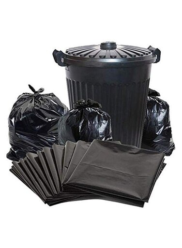 Packing Black Garbage Bag Pack Of 20 Pieces,65x95cm,50gallon Kitchen Bin Liners
