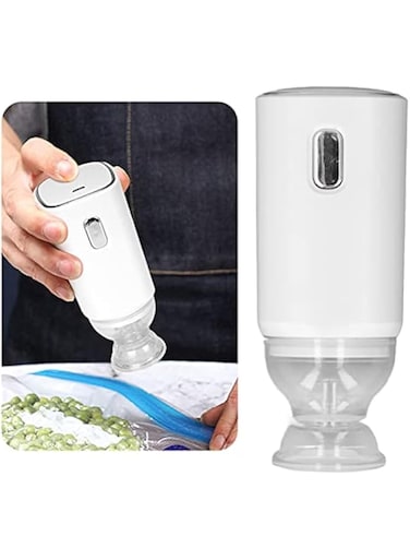 Electric Air Pump, Prtable Electric Pump, Cordless Automatic Vacuum Pump, Rechargeable Battery Powered, Electric Vacuum Compression Pump for Vacuum Storage Bags,Vacuum Travel Bags, Food Vacuum Bags