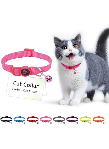 Doco Signature Cat Collar1 x 19-31 cm - XS (DCAT001) Color - Pink