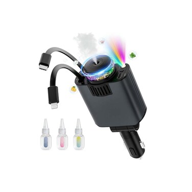 5-in-1 Car Charger and Star light with Air Freshener