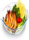 Borosilicate Glass Baking Dish 0.7L Oval With Handle Clear, Crysal Glasses Casserole For Oven Serving Dishes 700Ml Durable And Sturdy Bakeware Tray