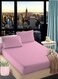 Faded Pink Queen Size Stripe Bed Sheet Set Cotton 180x200+25cm