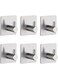 KIBOVAMO Wall Hooks Solid Duty Adhesive Hooks 304 Stainless Steel Hangers Nail Free Utility Hooks,Heavy Duty Stainless Steel Bathroom Sticky Hooks For towels,Kitchen,Clothing,Coats-6 Packs (Silver)