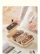Beige 4-Compartment Snack Box Set   With Removable Serving Tray   Fruit &amp; Nut Storage Platter   For Kitchen/Living Room Use   Airtight Moisture-Proof Lid   Modern Stackable Design   Food Grade PP Material   Dustproof &amp; Odor-Resistant