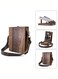 Art Messenger Wood Box, Vintage Portable Wooden Handmade Crossbody Postman Bag, Multifunctional Tabletop Easel Storage Case for Drawing &amp; Sketching