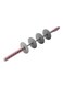 TIME Croissant Roll Cutter Silver-Pink