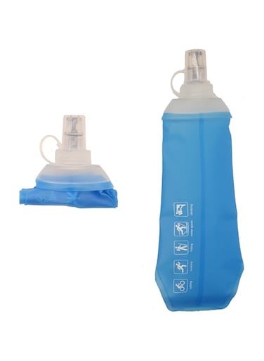 YEVTAHT 500ML Soft Flask, Running Water Bottles,TPU Foldable Running Hydration Flask, Soft Collapsible Water Bottle for Hydration Pack Cycling Marathon Running Hiking