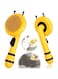 OFRANK Cat Grooming Brush for Shedding, Cute Bee Design &amp; Soft Ergonomic Handle Pet Massage Brush Easily Removes Tangles Hair and Loose Fur from The Pet's Mats for Cat &amp; Dog Brush (Yellow Bee)