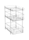 . 3 Tier Multi-Use Under Kitchen Cabinet Storage Shelf,Bathroom Storage Organizer with Dividers,Pull Out Cabinet Organizer for Bathroom Kitchen Pantry Storage,Cosmetic Organizer Medicine Bins