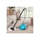 Handheld Steam Cleaner, 25cm Height, 30cm Length, Turquoise Blue, Adjustable Handle
