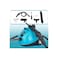 Handheld Steam Cleaner, 25cm Height, 30cm Length, Turquoise Blue, Adjustable Handle