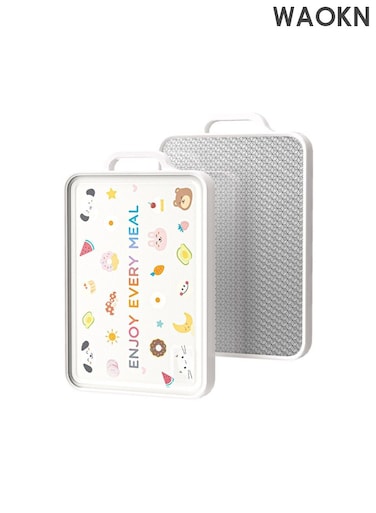 Antibacterial and anti mold cutting board, household food grade cutting board, kitchen specific health and environmental protection material double-sided cutting board, anti slip design not easy to fall off, multi-purpose stainless steel cutting board for meat and vegetables.