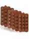 ALMEKAQUZ 6 Pcs Cute Silicone Molds - Fancy Shapes Small Chocolate Molds - Non-Stick, Candy Molds - Mini Chocolate Molds Silicone Trays for Cake Decorating