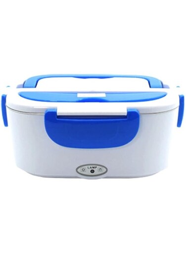 Dubai Gallery Portable Electric Lunch Box White/Blue 23.8X10.8X10.8Cm AMZ-N44173464A