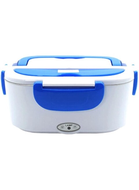 Dubai Gallery Portable Electric Lunch Box White/Blue 23.8X10.8X10.8Cm AMZ-N44173464A