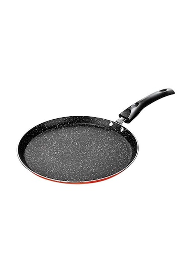 Non Stick Crepe Pan, Granite Coating Pan,Suitable For Dosa, Crepes, Roti, Omellete,Paratha, Pancakes,Pfoa Free,Red,25 Cm