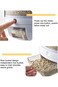 6-Grid 360&deg; Rotating Cereal &amp; Grain Dispenser, Airtight Storage with One-Click Output