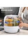 6-Grid 360&deg; Rotating Cereal &amp; Grain Dispenser, Airtight Storage with One-Click Output