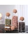 Glass Food Storage Jars with Airtight Seal Ball Cork Lid,Set of 4 Clear Candy Jar,Transparent Sealed Can Food Storage Can Container for Tea Coffee Spice Salt (500ml+800ml+1200ml+1600ml)