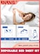Disposable Travel Bed Sheet Set,4PCS Travel-Safe Disposable Cover Sheets For Travel,Disposable Travel Sheet With Quilt Cover And Pillowcase For Travel Business Trip