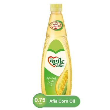 Afia Pure Corn Oil Enriched with Vitamins A, D and E Bottle, 750ml