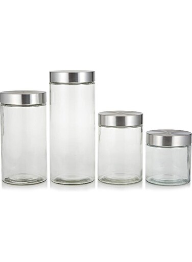 Harmony 4 Pieces Table Top Canister With Cover Set