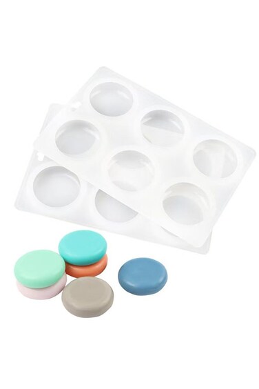 Round Silicone Mold Cake Bakeware Mold Hand-made Soap Mold High Temperature Resistant Easy Release Cake Soap Making Supplies