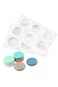 Round Silicone Mold Cake Bakeware Mold Hand-made Soap Mold High Temperature Resistant Easy Release Cake Soap Making Supplies