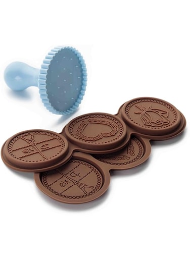 IBILI Chocolate kit Petit L'Amour of Silicone, Light Blue, 7 x 7 x 10 cm