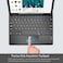 Muzz Samsung Galaxy Tab S9 Ultra 2023/S8 Ultra Keyboard Protective Case, 14.6 cm, S Pen Holder, Slim Smart Cover with Bluetooth Keyboard, Black (With Touch Pad)