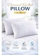 Hotel-quality White Bed Pillows, Diamond Quilted for Side &amp; Stomach Sleepers, Hypoallergenic, Soft &amp; Fluffy, Lightweight &amp; Breathable with Durable Polyester Filling for Supreme Comfort (50x75 cm) &acirc;&euro;&ldquo; Pack of 1 &amp; 2