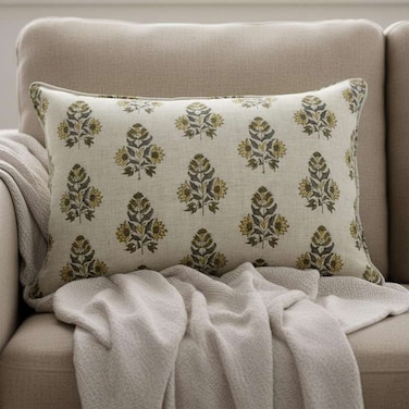 Home Heritage Magnolia Cushion 35x50cm - Olive