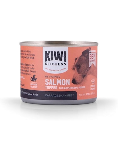 Kiwi Kitchens King Salmon Topper for Supplemental Feeding Canned Wet Dog Food 170G
