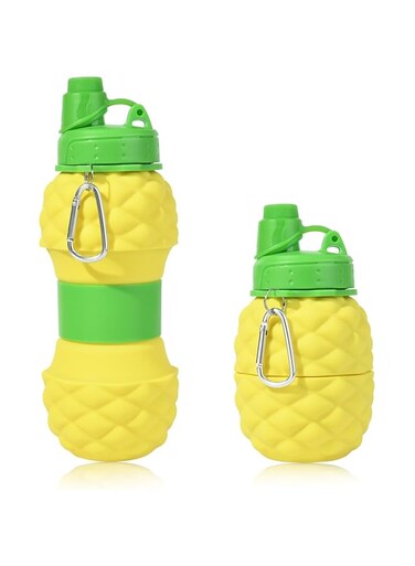 NALACAL Collapsible Water Bottles, Silicone Foldable Portable Sports Water Bottles 700ml Lightweight Leakproof Twist Cap BPA Free for Travel Camping Hiking Outdoor Indoor Sport - 1 Pcs