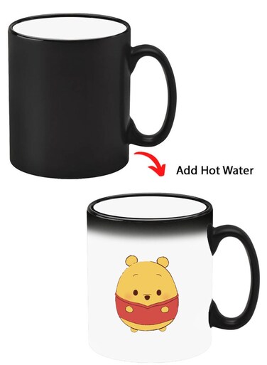 Color Changing Heat Sensitive Ceramic Mug, Image Revealed When HOT Liquid is Added! Pooh