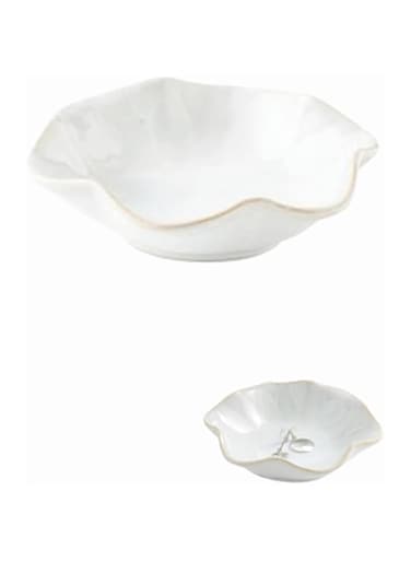 Jewelry Dish Tray - Ceramic Trinket Tray for Rings, Keys, and Decor - Elegant Gift for Friends, Sisters, Daughter, Mother (Milky White)
