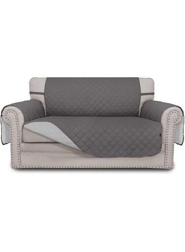 Fayruz Easy-Going Sofa Slipcover Reversible Loveseat Cover Water Resistant Couch Cover Furniture Protector with Elastic Straps for Pets Kids Children Dog Cat