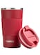 Tumbler Stainless Steel Vacuum Insulated Travel Mug Water Coffee Cup for Home Office Outdoor Works Great for Ice Drinks and Hot Beverage 510ml Red