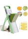 Mandoline Vegetable Slicer, Veg Chopper with 4 Cutter Modes Adjustable Thicknesses, Slicer, Dicer, Chopper, Julienne, Chip Veggies for Potatoes Carrot Tomato Cucumber - Multicolor
