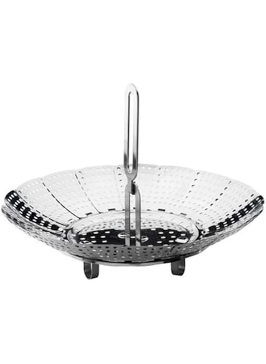 Ikea Stainless Steel Steamer Insert, Steamer Insert, Cooking Vegetables, Fish, Chicken and Dumplings, Two Levels so You can Keep The Dishes Apart, Steamer Serving Bowl