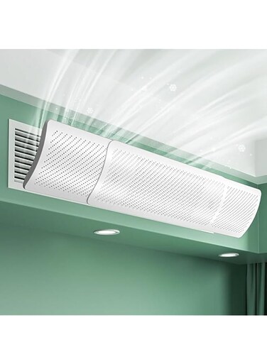 NEAGLORY Central AC Air Flow Deflector, Adjustable and Foldable Windproof Baffle, Cold Air Universal Wind Shield, Air Outlet Grille Baffle, Anti Direct Blowing