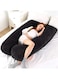 Full Body Pregnancy Pillows, Maternity Pillow for Sleeping, Body Pillows for Adults with Removable Cover 70 inch (Black)