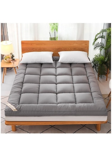 Portable Foldable Breathable Fluffy Ultra-Soft Ergonomic Memory Foam 3D Mattress Topper, Mattress Protector Fitted, Bed Mattress Pad, Floor Mattress, Sleeping Mattresses Pad (120*200cm)
