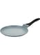 Cast Aluminium Speckled Tawa 26 CM, Long Lasting Non Stick Coating, Non Slip Bakelite Handle, Aluminium Induction base, Induction Compatible-Grey Grey/Black 26cm