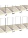 Tazweeq 8PCS Shelf Dividers, Clear Acrylic Shelf Divider, for Wood Shelves, Clothes Organizer/Purses Separators Perfect, for Kitchen Cabinets and Bedroom Organizer, for Closets