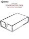 Acrylic Napkin Holder Table top Tissue Dispenser Tray for Bathroom and Kitchen