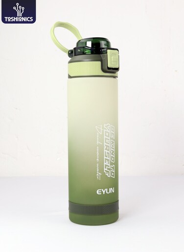 900ml Sports Drinking Water Bottle with Secure Latch One Touch Lockable Lid and Carry Handle on Lid - BPA-Free, Leak-Proof Lid, Eco- Friendly, Plastic, Reusable Water Tumbler for Adults and Kids in School, Office, Daily Hydration, Gym, Fitness, Outdoor, Sports and Travel, 30oz Bottle