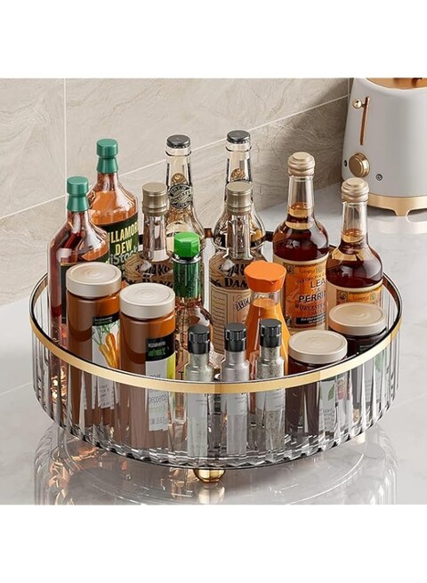 Jorunb Lazy Pantry Organizers Storage, Turntable Organizer, 360 Rotating Storage Rack for Kitchen, Pantry, Cabinet, Dining Table, Fridge, Countertop, Vanity, Food Storage