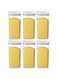 GGEROU Airtight Food Storage Containers,Set of 6，Food Grade Plastic Sealed Storage Tank with Lock Lids,Kitchen Pantry Organization Storage Jars,Moisture Proof,for Candy,Coffee,Cereal (6*L:1500ML)